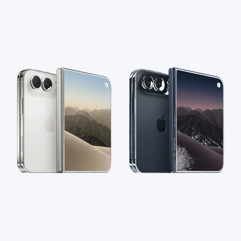 iPhone Duo 256 GB Telcel: Libre 9 $1,039 + equipo $1,964 = $3,003 al mes; prepago $47,999; SAP 71005366; cutout limpio sobre fondo claro — eXpertoTelceL
